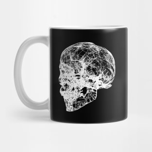 Skull Digital Wireframe Mug